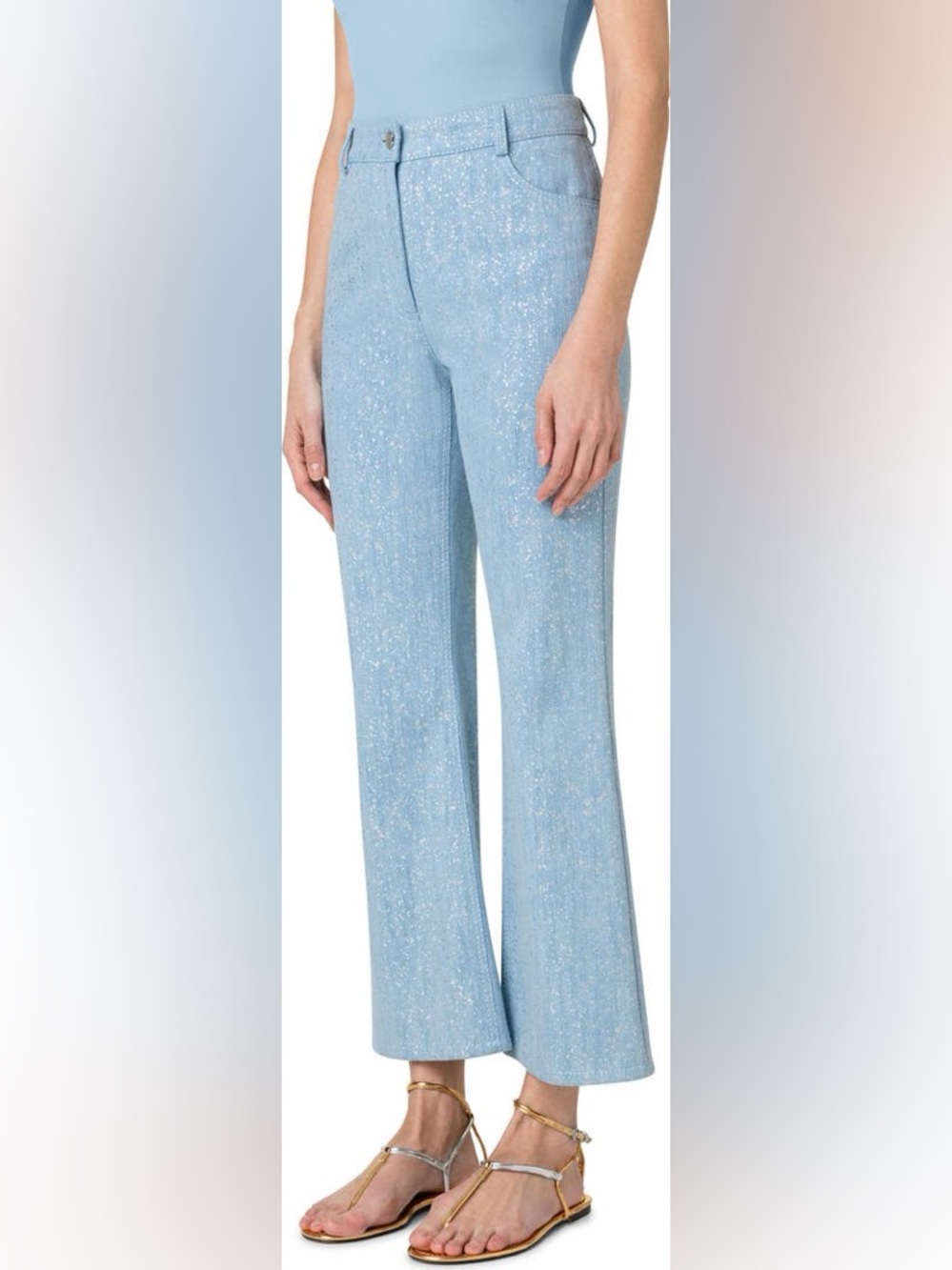 Akris Punto Cali Sparkle Stretch Denim Bootcut
Jeans